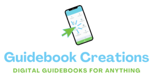 Guidebook Creations blue green logo