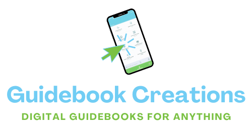 Guidebook Creations blue green logo
